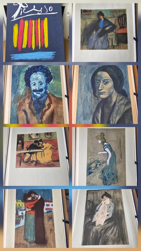 Трафарет Picasso - Les Bleus de Barcelone 1963