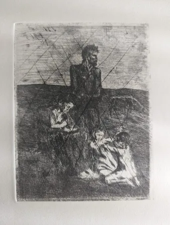 Гравюра Picasso - Les pauvres