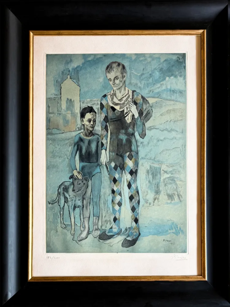 Гравюра Picasso - Les Saltimbanques