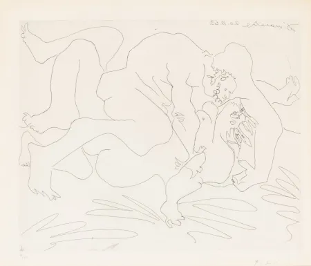 Гравюра Picasso - L'Etreinte