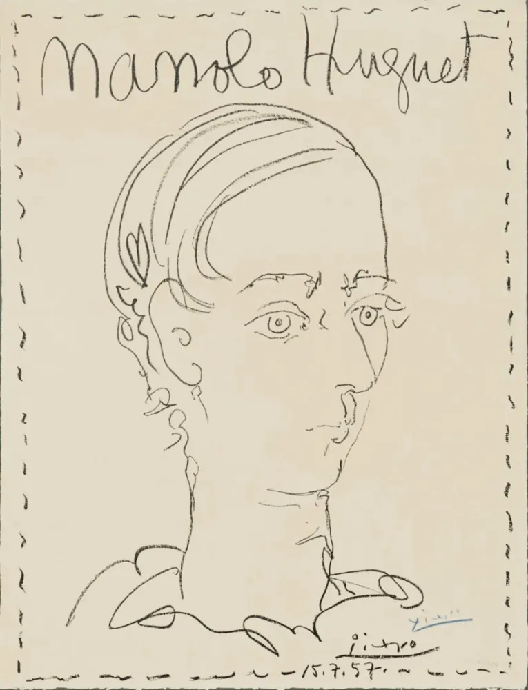 Литография Picasso - Manolo Huguet