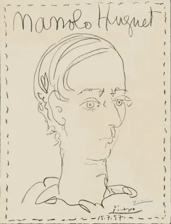 Литография Picasso - Manolo Huguet