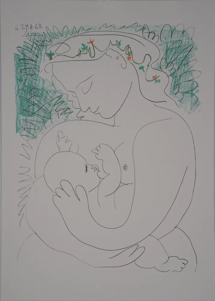 Литография Picasso - Maternité, grand modèle