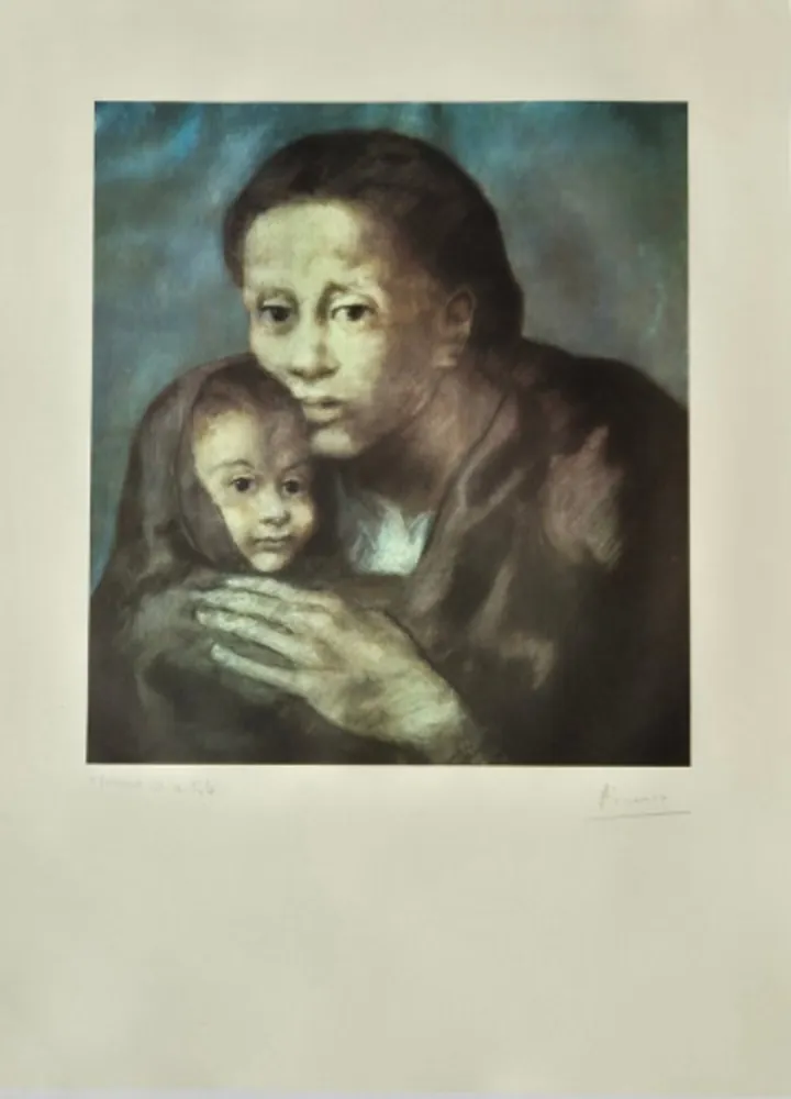 Гашение Picasso - Mother and Child with Shawl, from Barcelona Suite