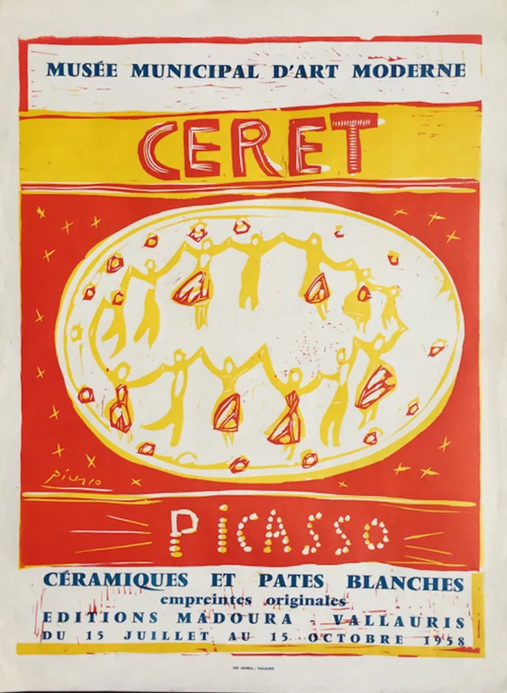 Линогравюра Picasso - Musee Municipal D’art Moderne Ceret (B. 1283)