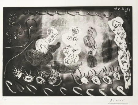 Акватинта Picasso - Mythological Aquatint suite 347 31/50