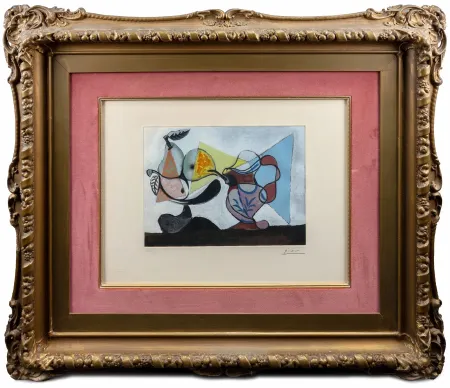 Офорт И Аквитанта Picasso - Nature morte aux poires et au pichet