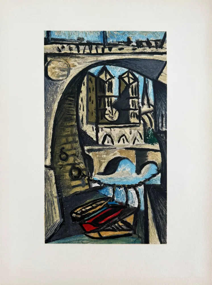 Литография Picasso - Notre-Dame