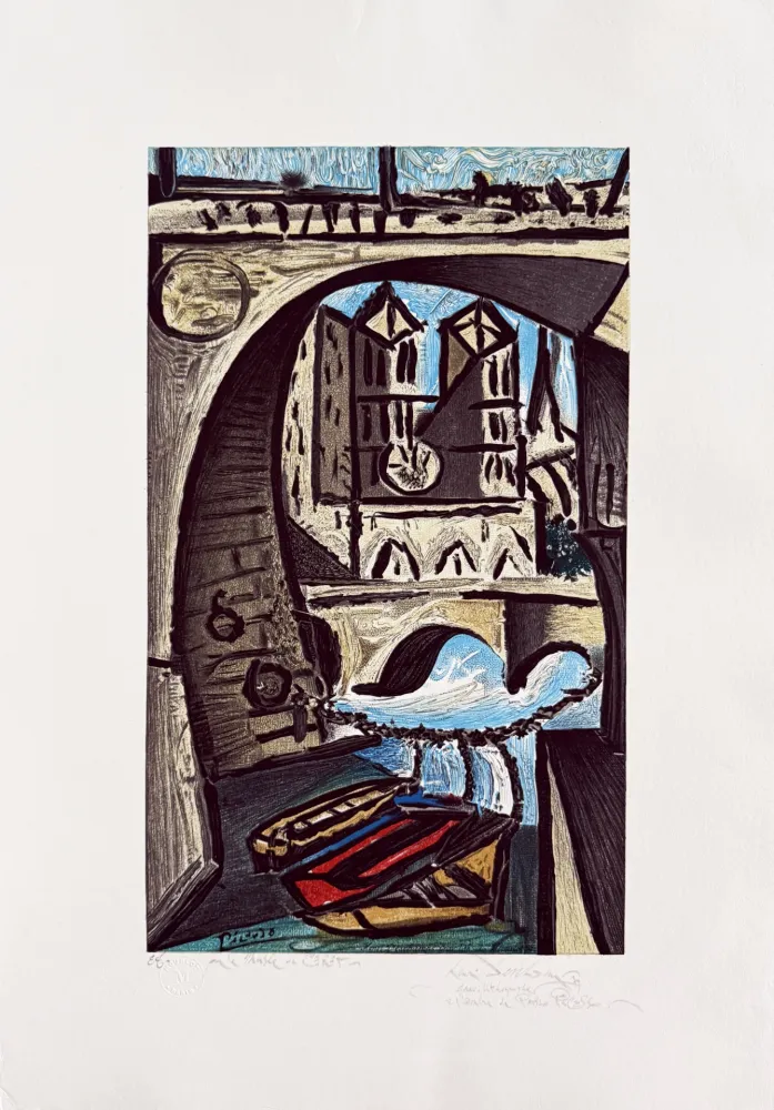 Литография Picasso - Notre Dame