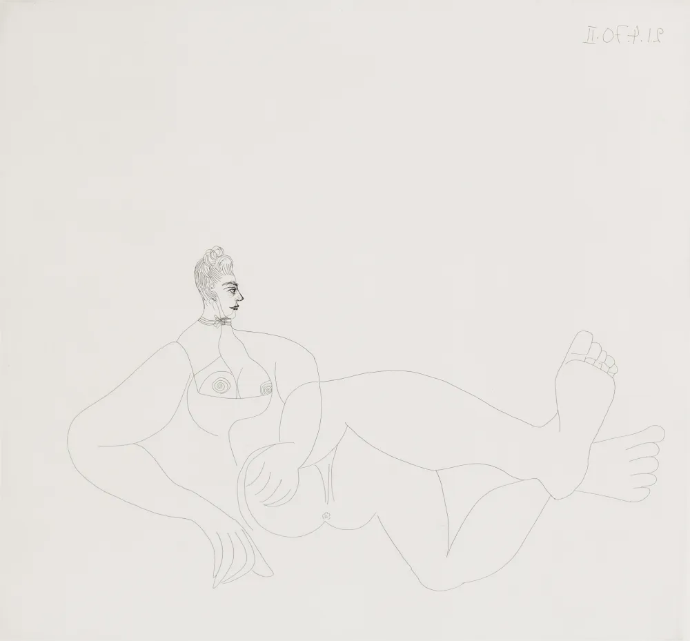 Офорт Picasso - Odalisque au collier de chien