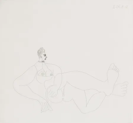 Офорт Picasso - Odalisque au collier de chien