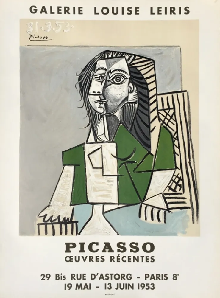 Литография Picasso - Oeuvres Récentes, Galerie Louise Leiris