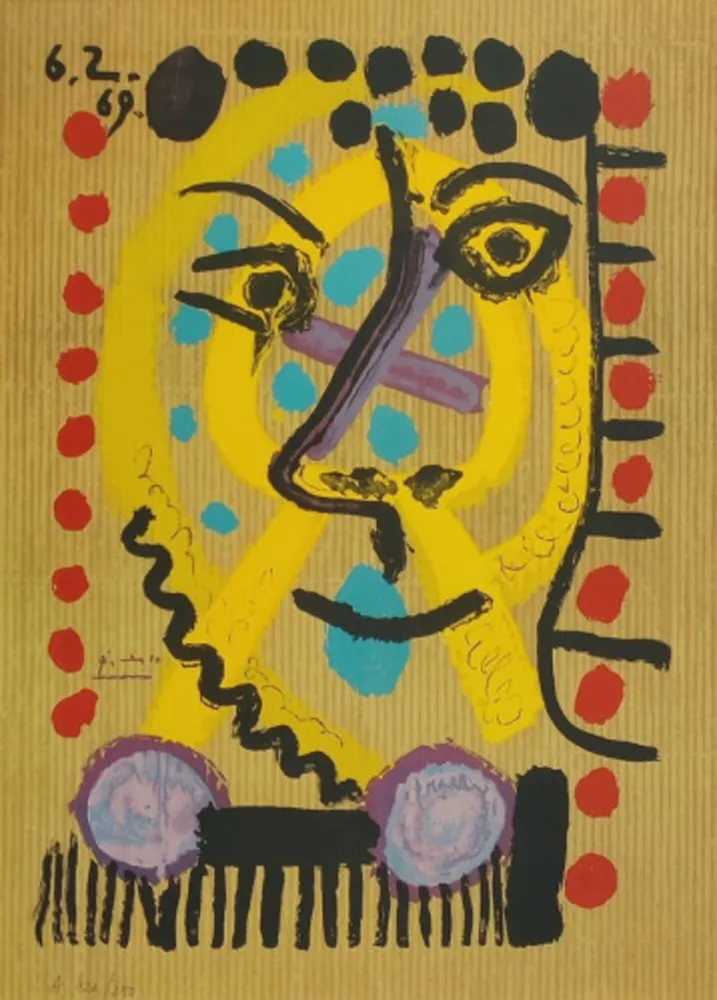 Литография Picasso - One plate, from Les Portraits Imaginaires