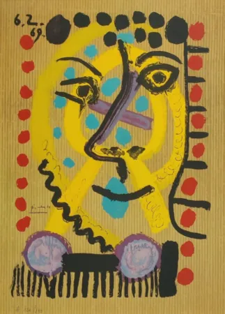 Литография Picasso - One plate, from Les Portraits Imaginaires