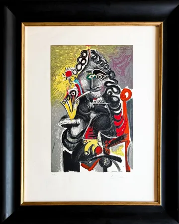 Литография Picasso - Pablo Picasso (1881–1973) - Le Cavalier - Color lithograph on Arches paper - 1968