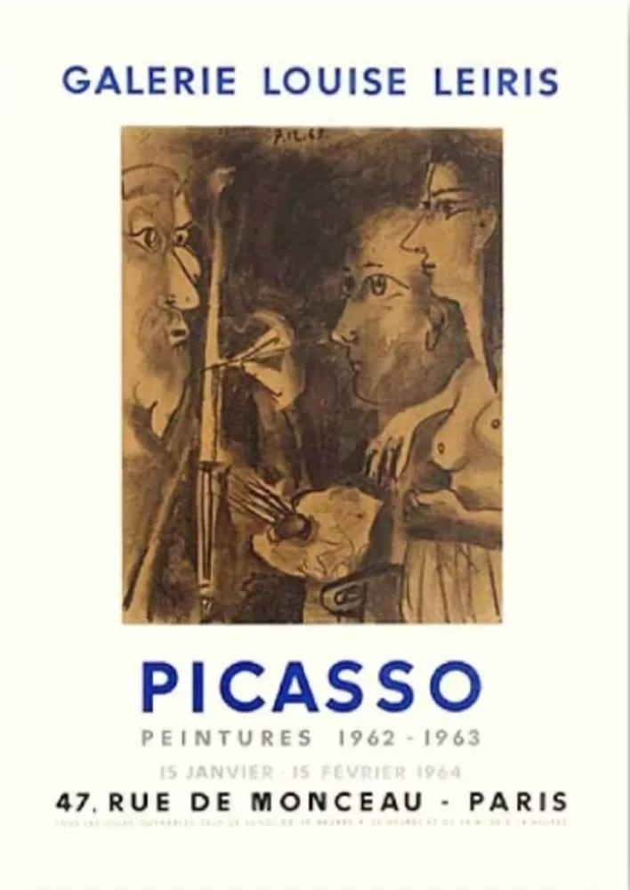 Литография Picasso - Pablo Picasso, Galerie Louise Leiris Exhibition Poster, 1962/1963, Lithograph on Vellum Paper