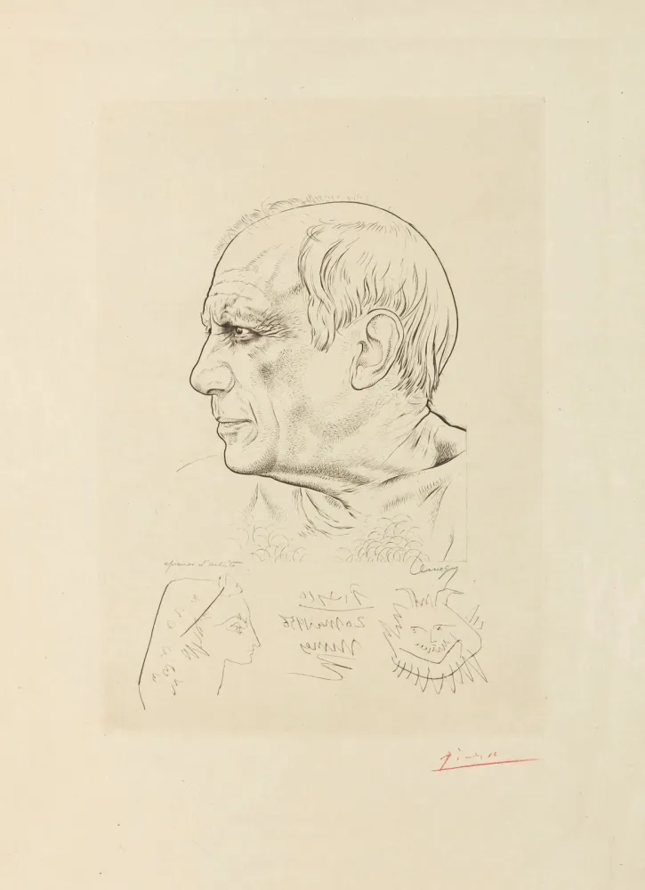 Гравюра Picasso - Pablo Picasso Paul Lemagny Portrait of Picasso.