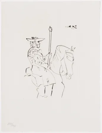 Гравюра Picasso - Picador au Repos