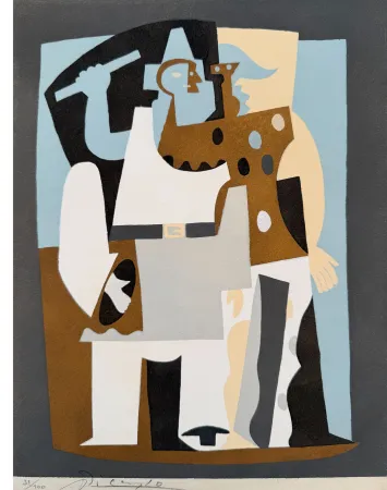 Трафарет Picasso - Pierrot et Arlequin