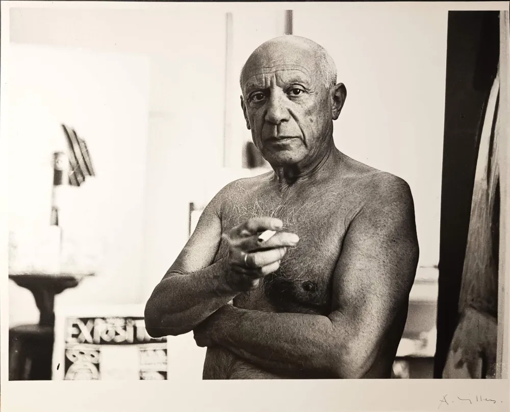 Фотографии Picasso - ' Portrait à la cigarette '  par André Villers