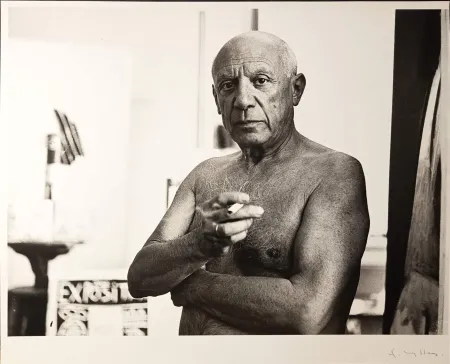 Фотографии Picasso - ' Portrait à la cigarette '  par André Villers