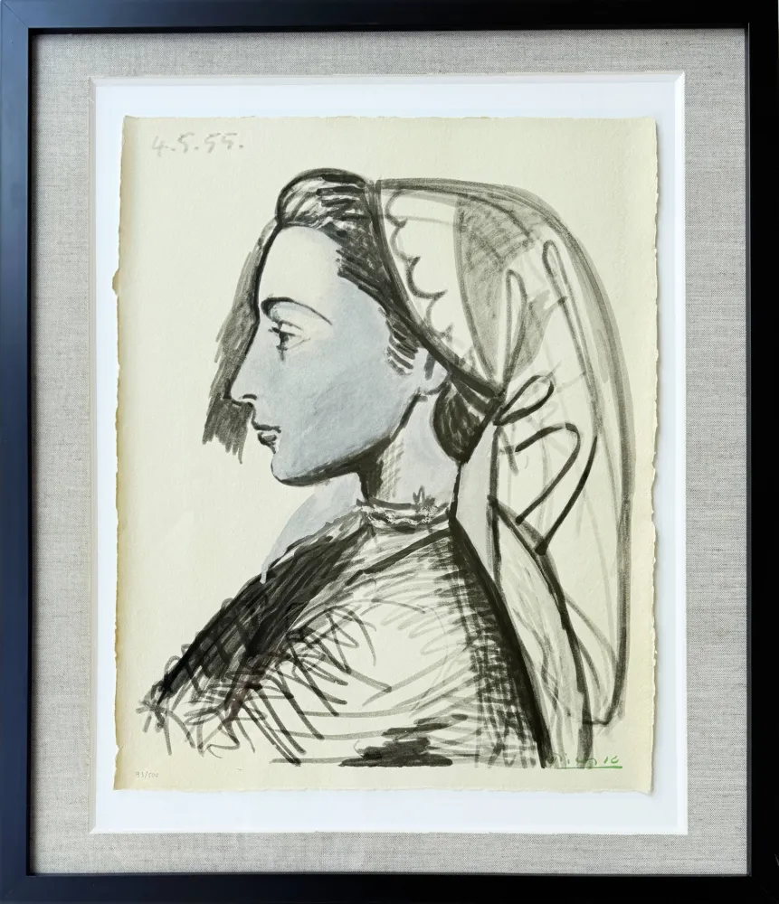 Литография Picasso - Portrait de Jacqueline