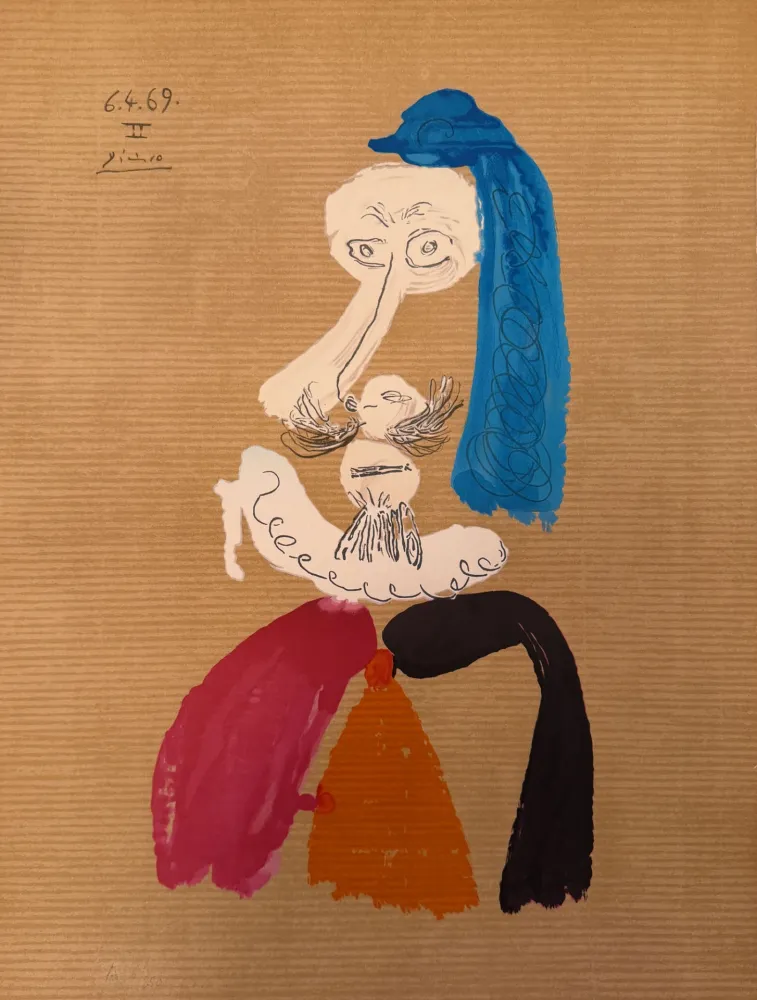 Литография Picasso - Portrait Imaginaire 6.4.69 II