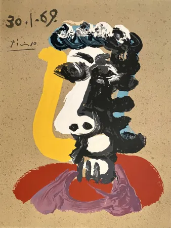 Литография Picasso - Portrait Imaginaires 30.1.69