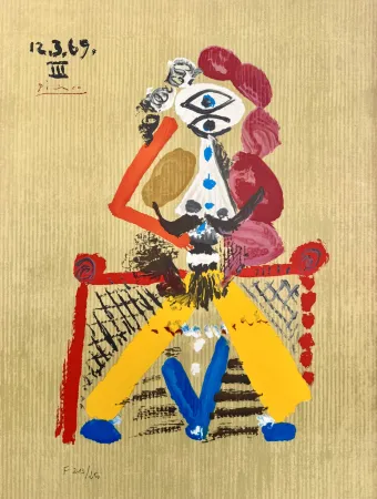 Литография Picasso - Portraits Imaginaires 12.3.69 III