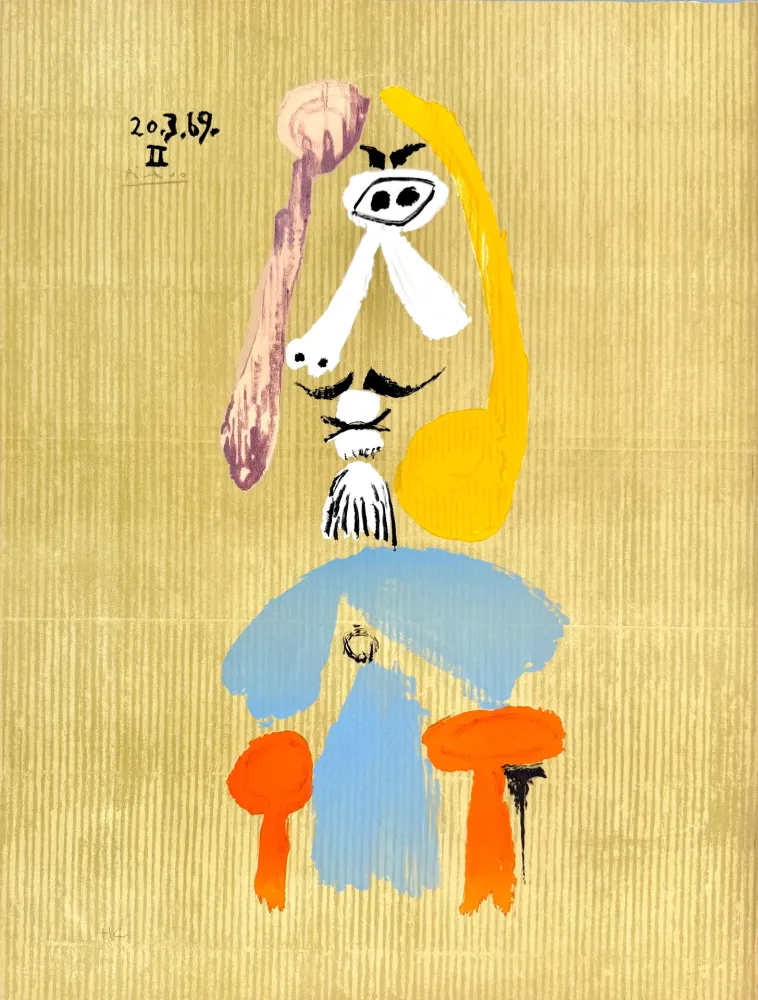 Литография Picasso - Portraits Imaginaires 20.3.69 II