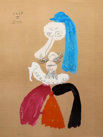 Литография Picasso - Portraits Imaginaires 6.4.69 II