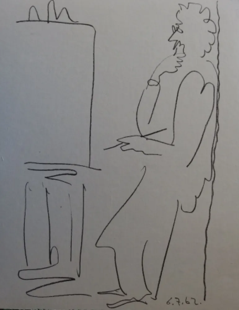 Литография Picasso - Regards sur Paris - The painter