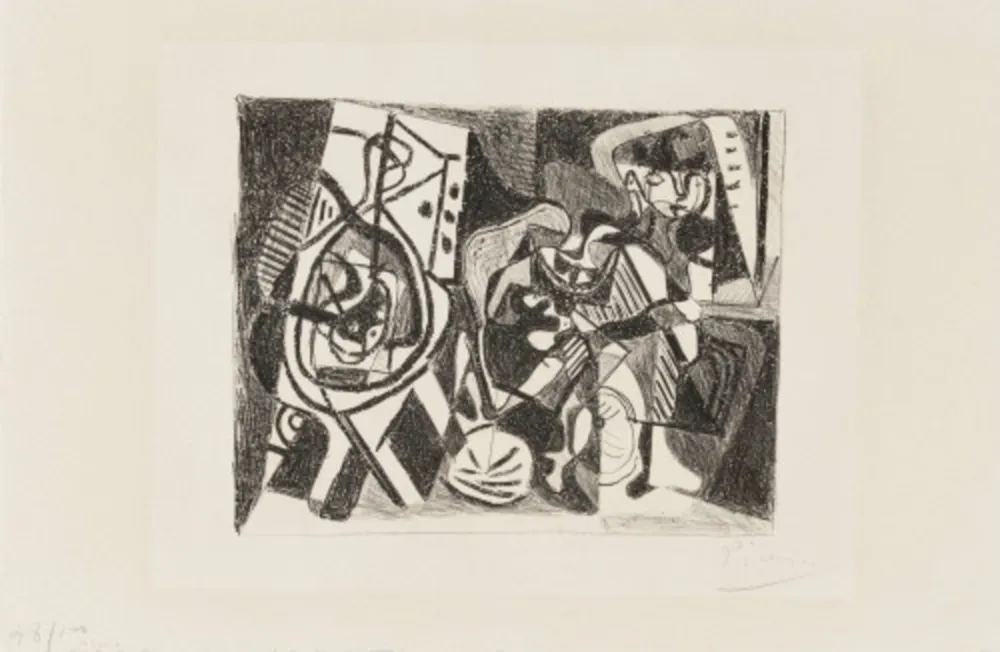 Литография Picasso - Scène d'intérieur
