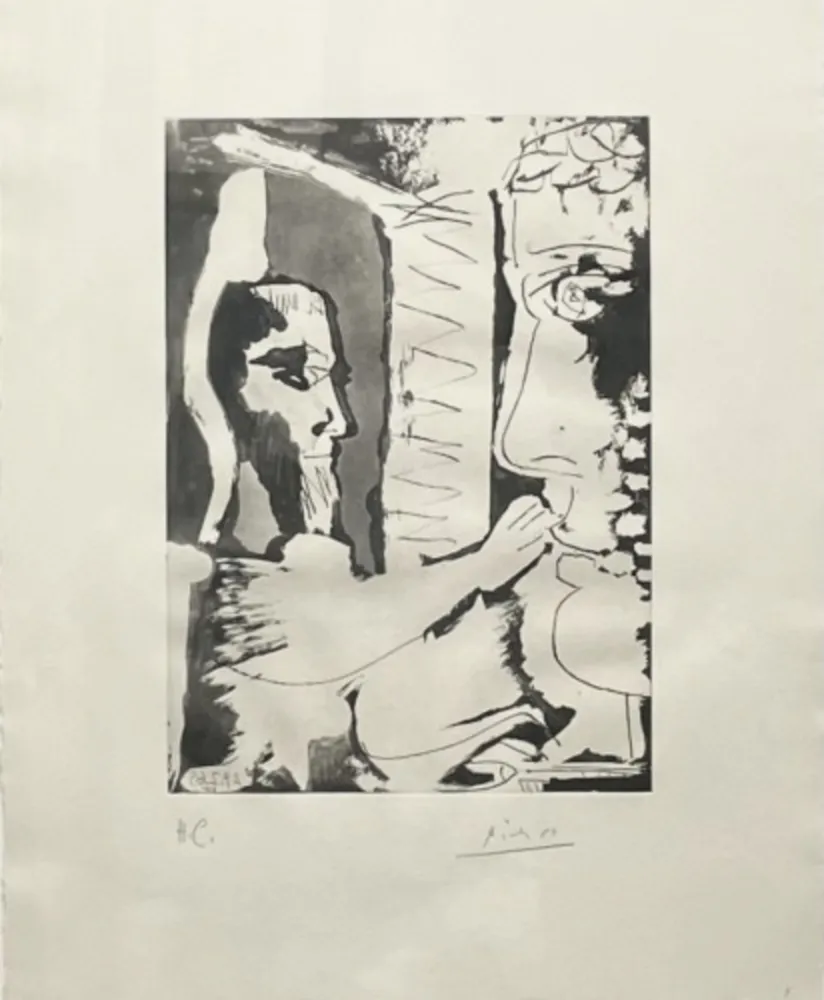 Акватинта Picasso - Sculpteur et Sculpture