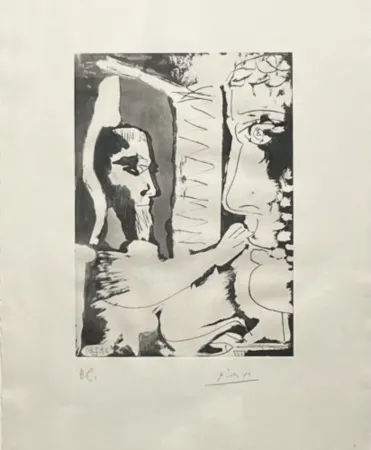 Акватинта Picasso - Sculpteur et Sculpture