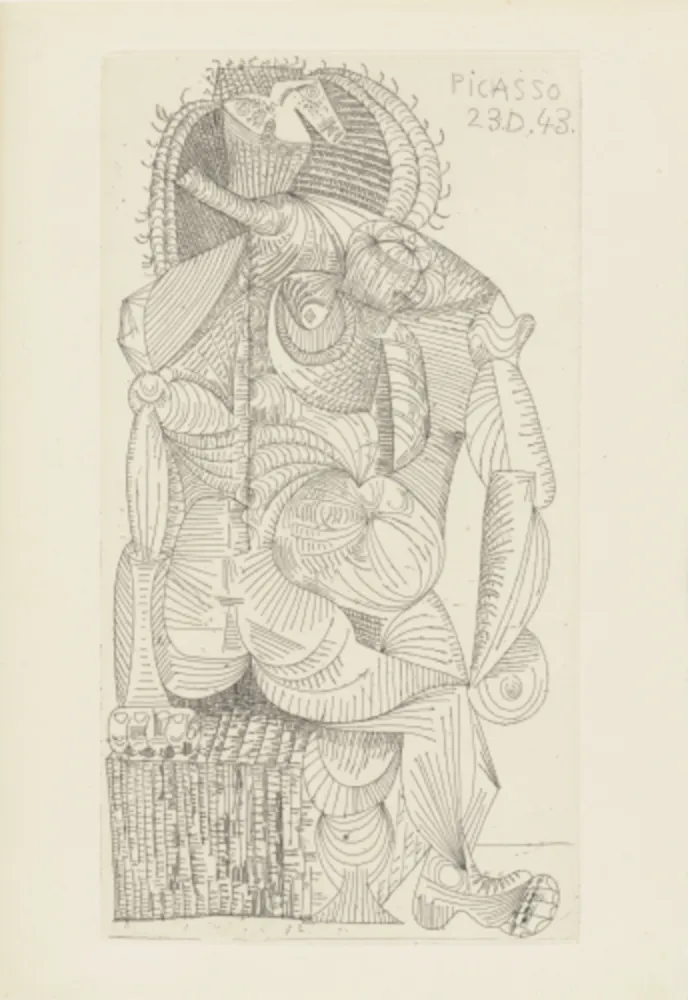 Гравюра Picasso - Seated Woman