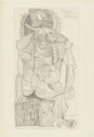 Гравюра Picasso - Seated Woman