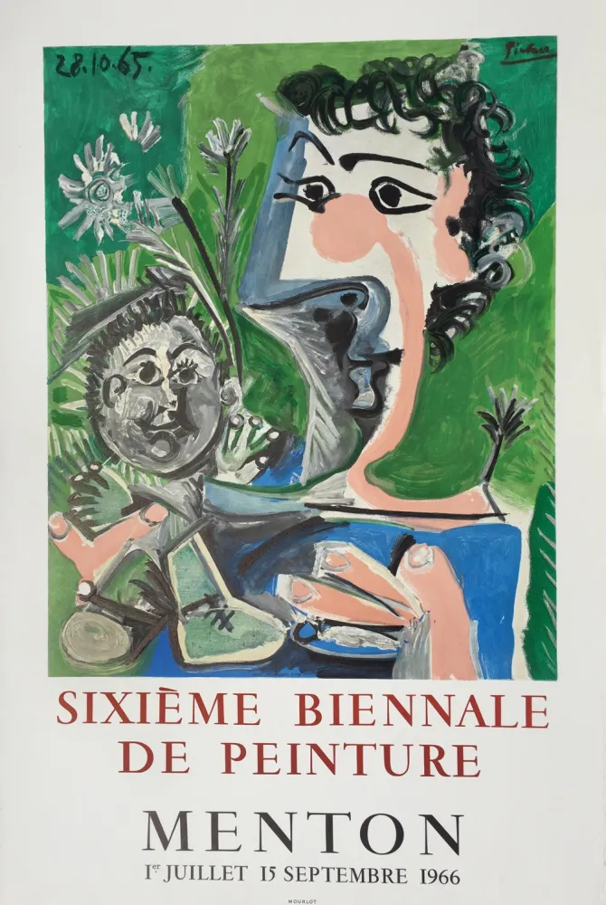 Литография Picasso - Sixieme Biennale de Peinture, Menton