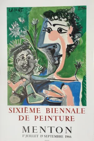 Литография Picasso - Sixieme Biennale de Peinture, Menton