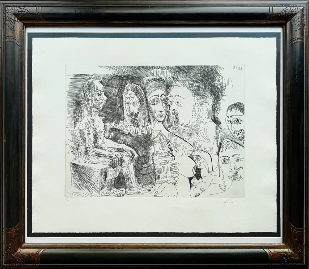 Офорт Picasso - Suite 347, 4 avril 1968, L. 17