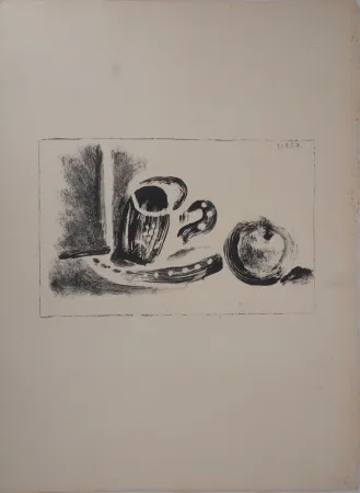 Литография Picasso - Tasse et pomme