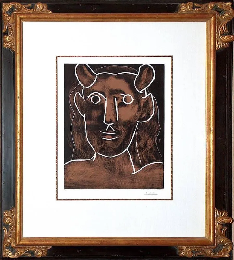 Линогравюра Picasso - Tete de Faune (B. 1094)