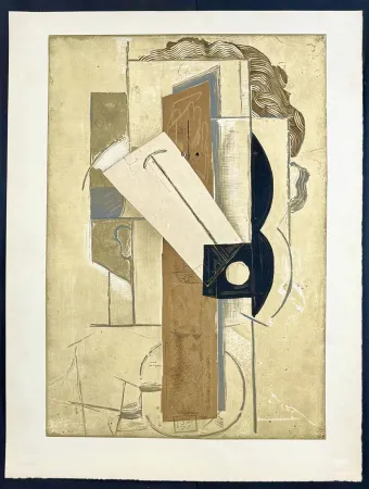 Литография Picasso - Tete de Jeune Fille a La Colombe, 1966