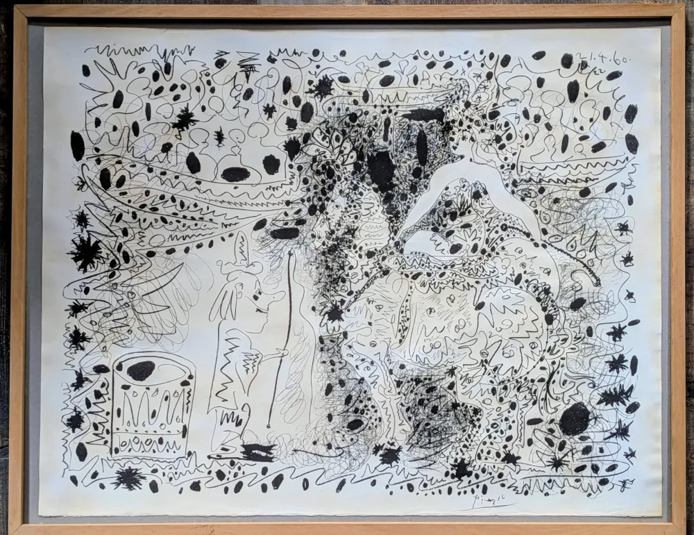 Литография Picasso - The Horsewoman / L’Ecuyère - Rare Original Lithograph on wove paper, 1960