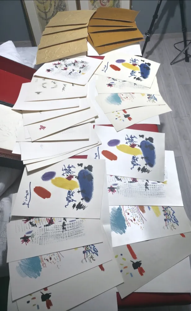 Иллюстрированная Книга Picasso - Unique copy of Chant funèbre pour Ignacio sánchez mejías 