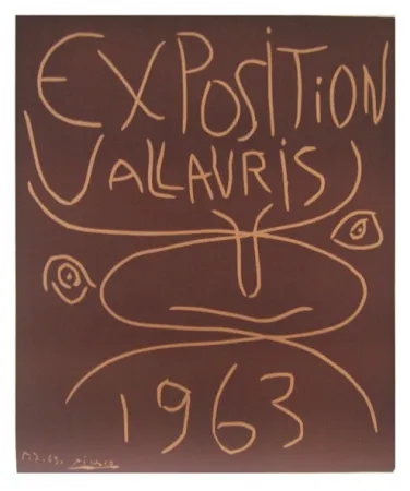 Линогравюра Picasso - Vallauris 63