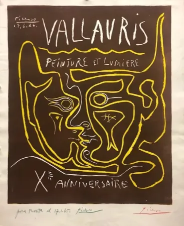 Линогравюра Picasso - Vallauris, peinture et lumière X Anniversaire