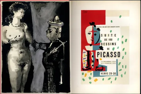 Иллюстрированная Книга Picasso - VERVE VOL. VIII - N° 29-30. SUITE DE 180 DESSINS DE PICASSO. 1953-1954 (La Comédie Humaine / The Human Comedy)