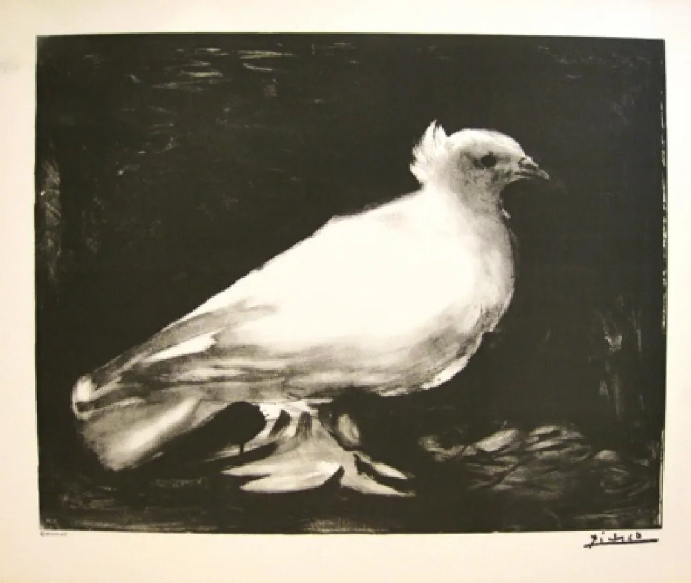 Литография Picasso - XXème anniversaire, mouvement de la paix (before lettering)