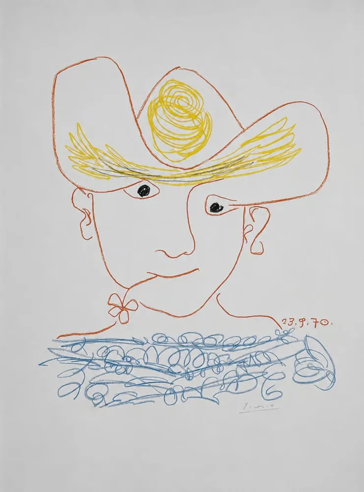 Литография Picasso - Young Spanish Peasant
